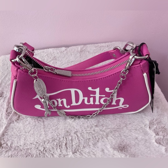 Von Dutch hot pink shoulder bag - Picture 5 of 7